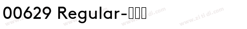 00629 Regular字体转换